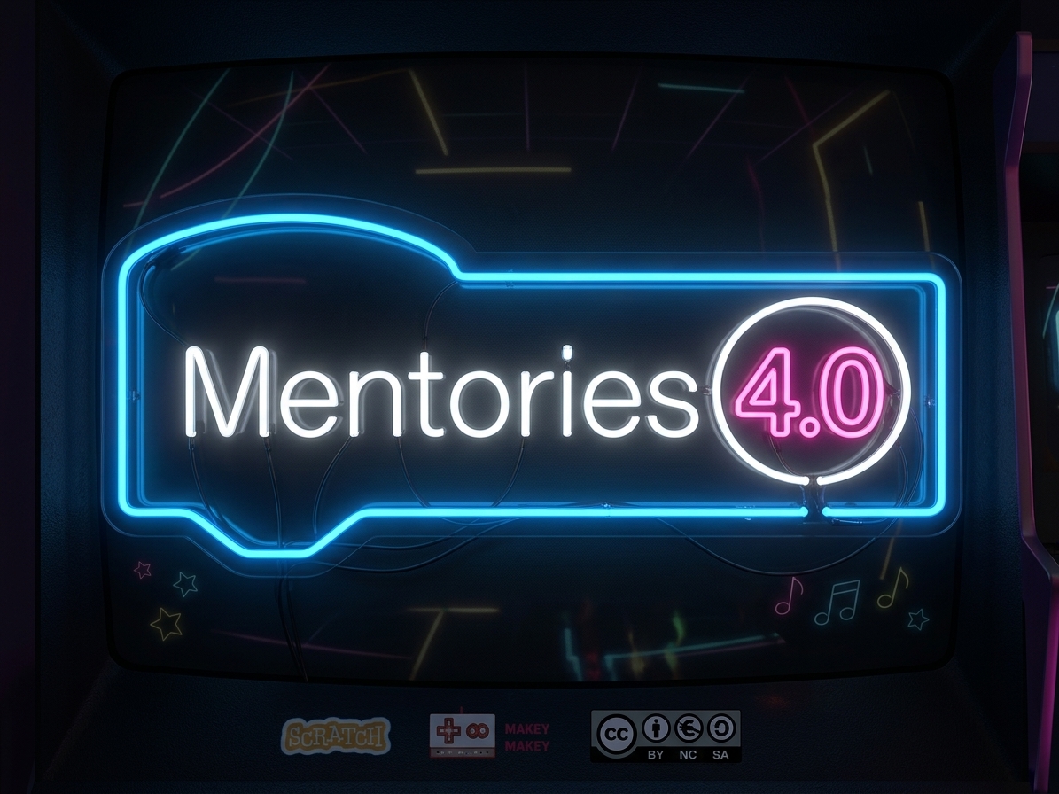 Logotip arcade de Mentories 4.0
